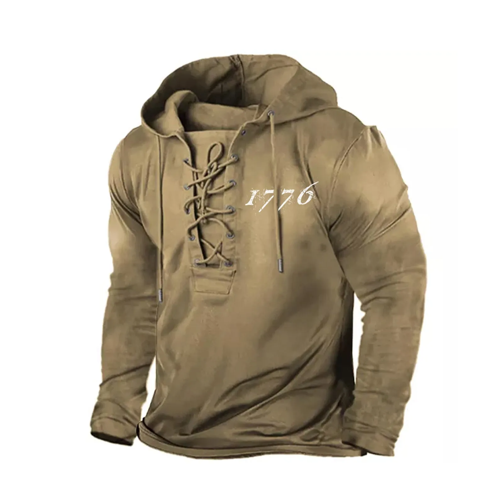 1776  BANDAGE GRAPHIC PULLOVER HOODIE