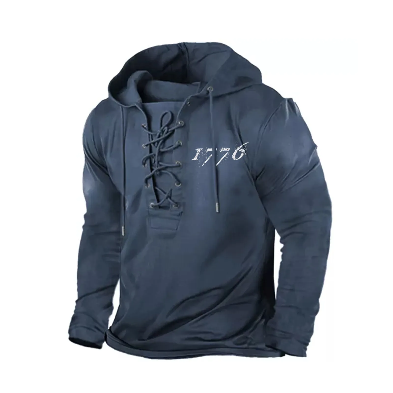 1776  BANDAGE GRAPHIC PULLOVER HOODIE