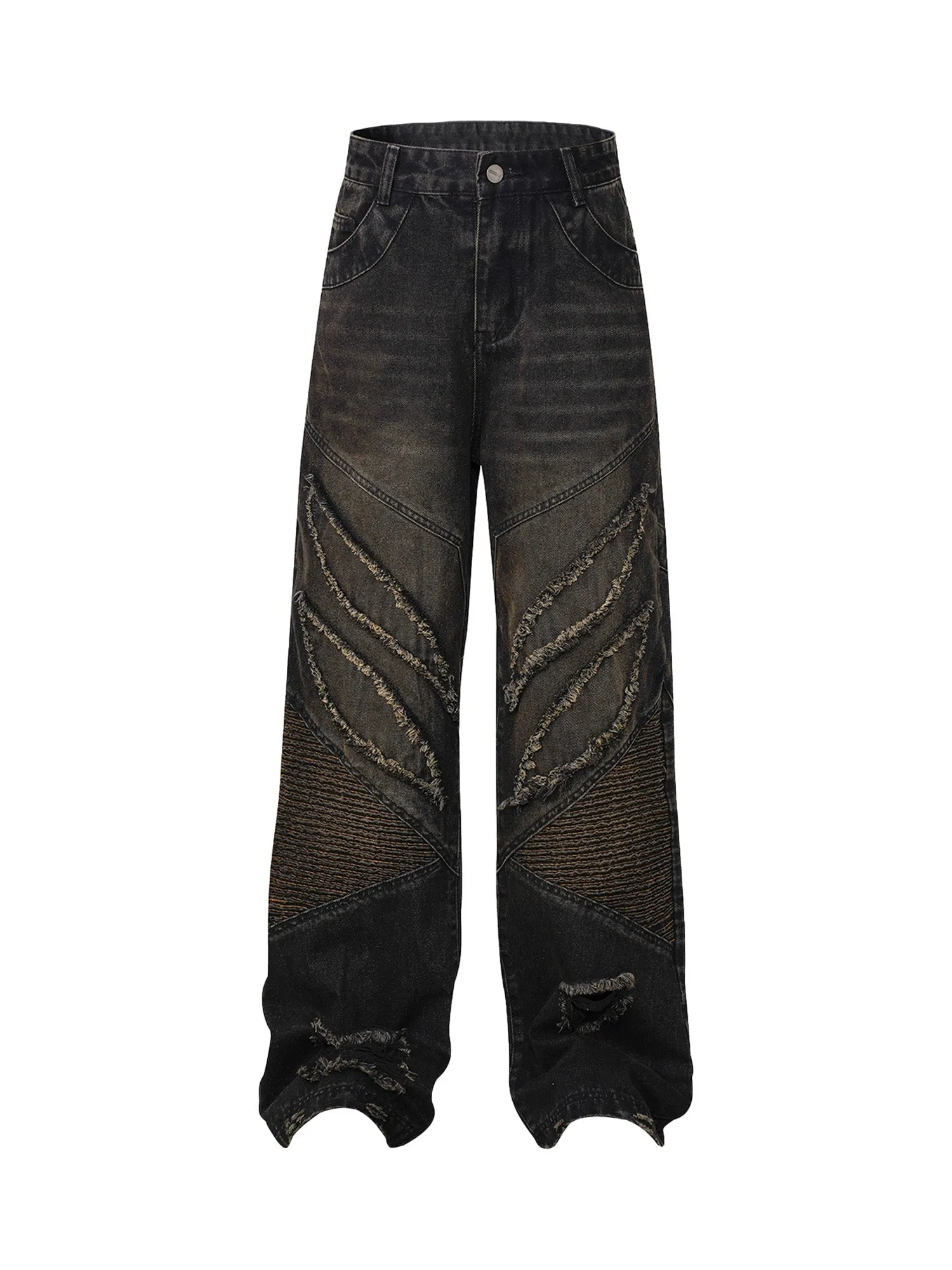 1984 American High Street Washed Distressed Jeans