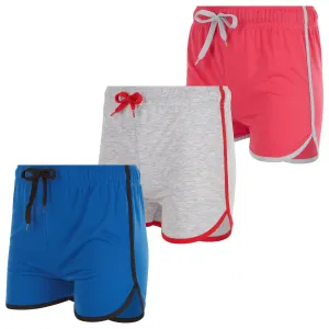 3 Pack: Womens Moisture-Wicking Ladies Hot Shorts - Ideal for Yoga, Running, and Everyday Wear