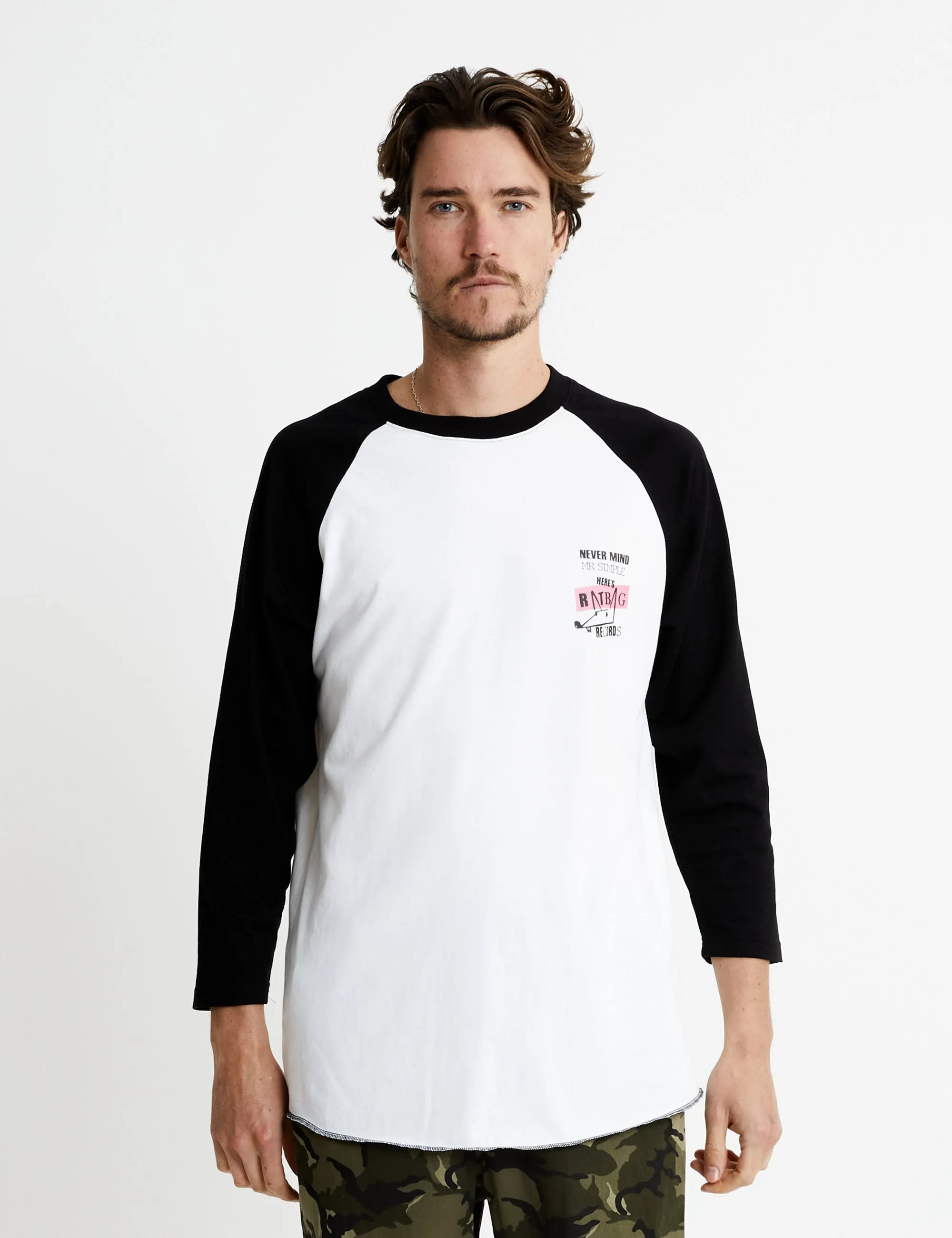 Anarchy Raglan - White/Black