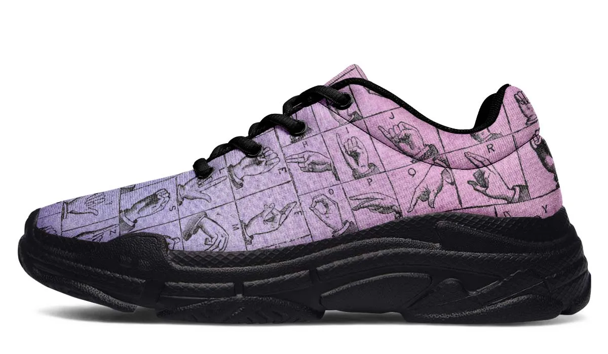 ASL Watercolor Chunky Sneakers