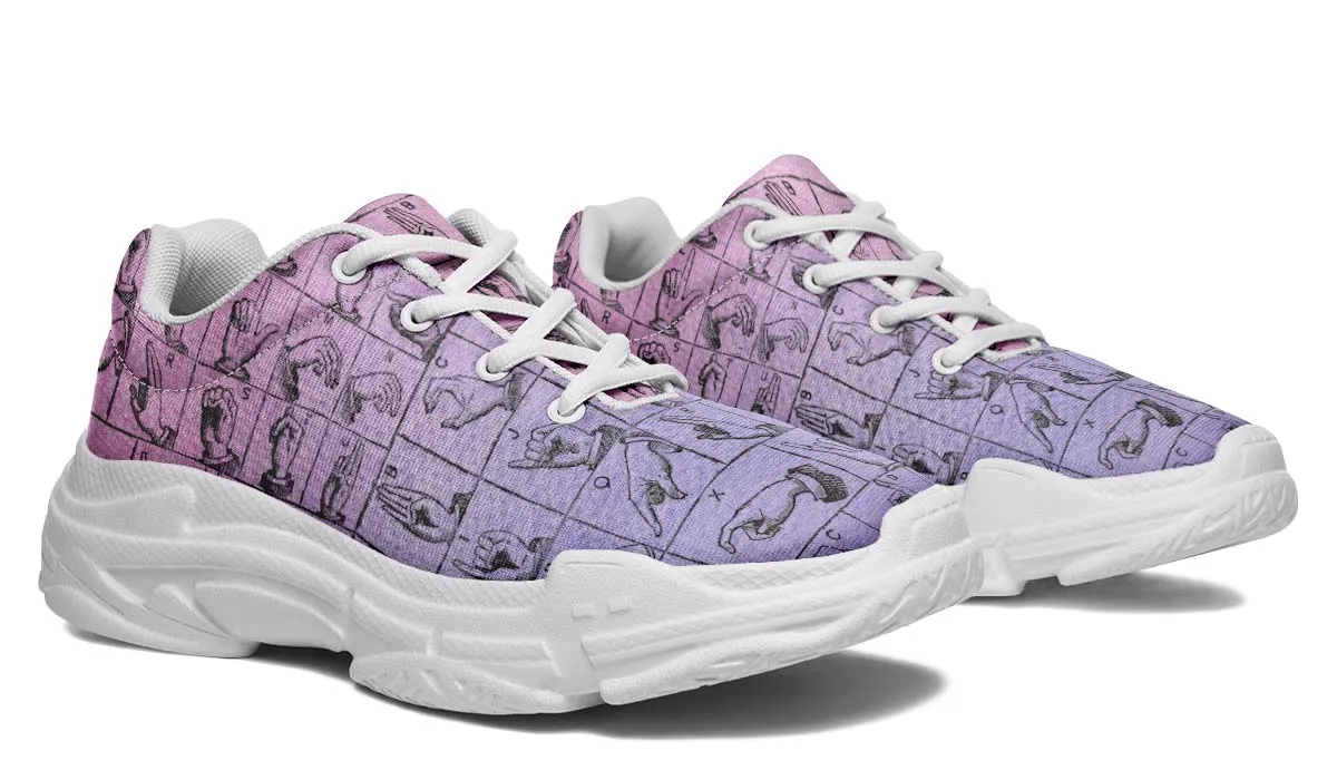 ASL Watercolor Chunky Sneakers