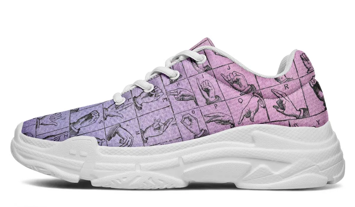 ASL Watercolor Chunky Sneakers