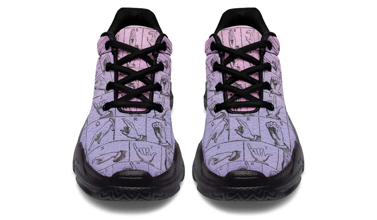 ASL Watercolor Chunky Sneakers