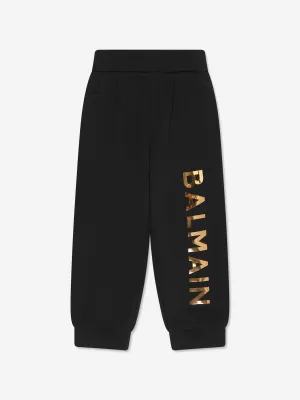 Balmain Boys Logo Joggers in Black