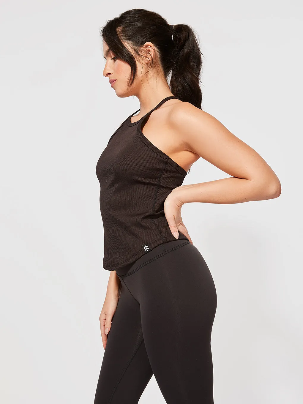 BARRY'S BLACK RIB Y BACK TANK