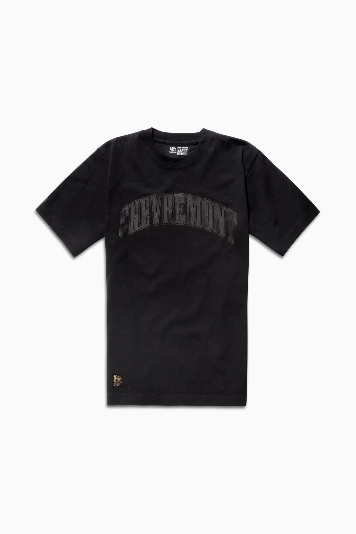 Basic oversized Chevremont Tee black on black