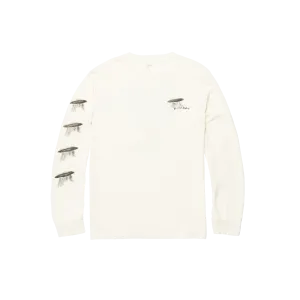 Be Cool Man Long Sleeve Tee - Vintage White