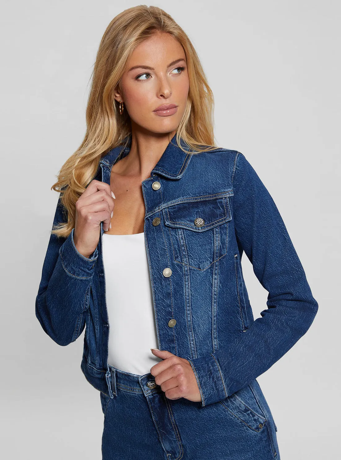 Blue Denim Delya Trucker Jacket