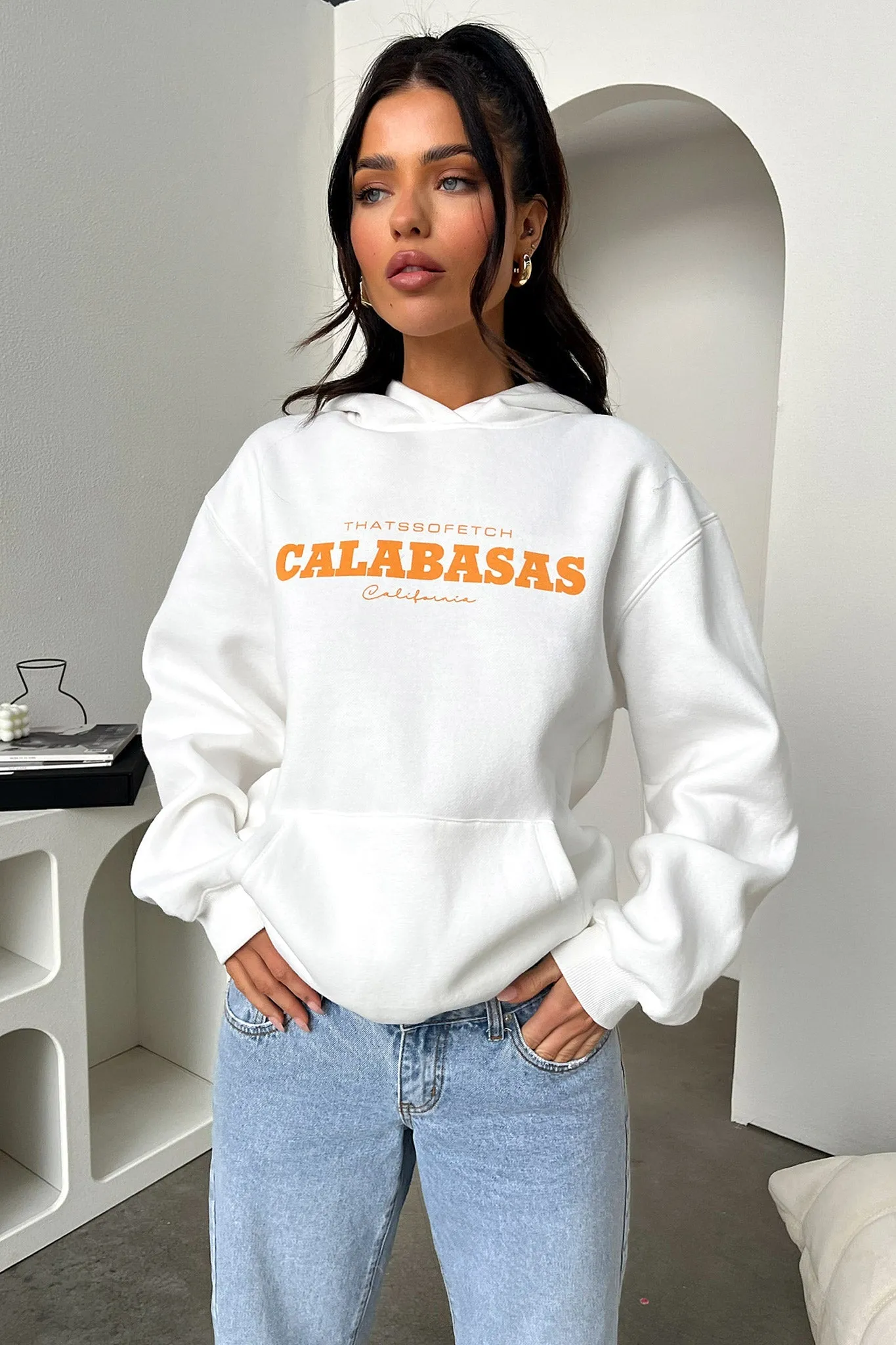 Calabasas Hoodie - White