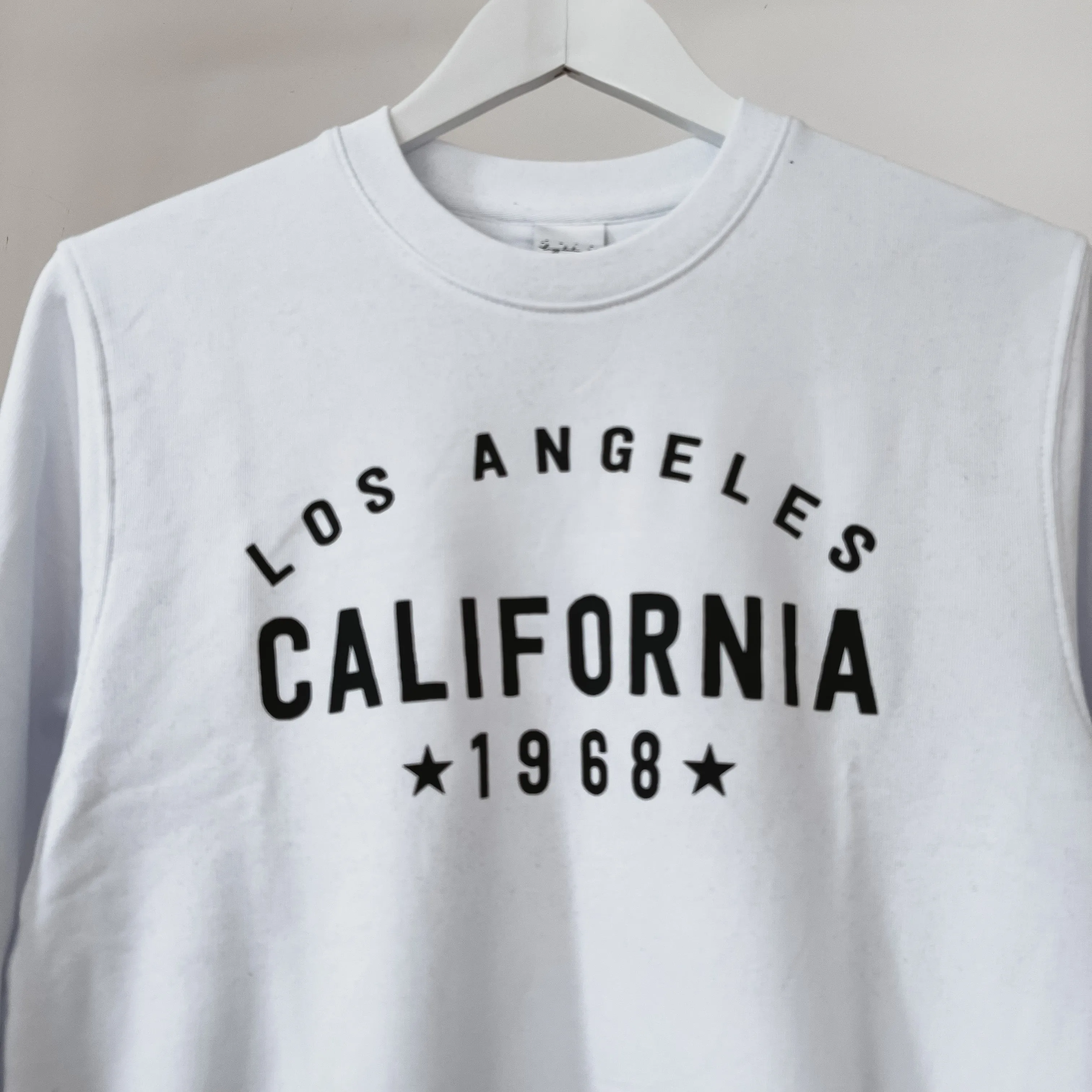 California Los Angeles WHITE/BLACK sweatshirt *NEW*