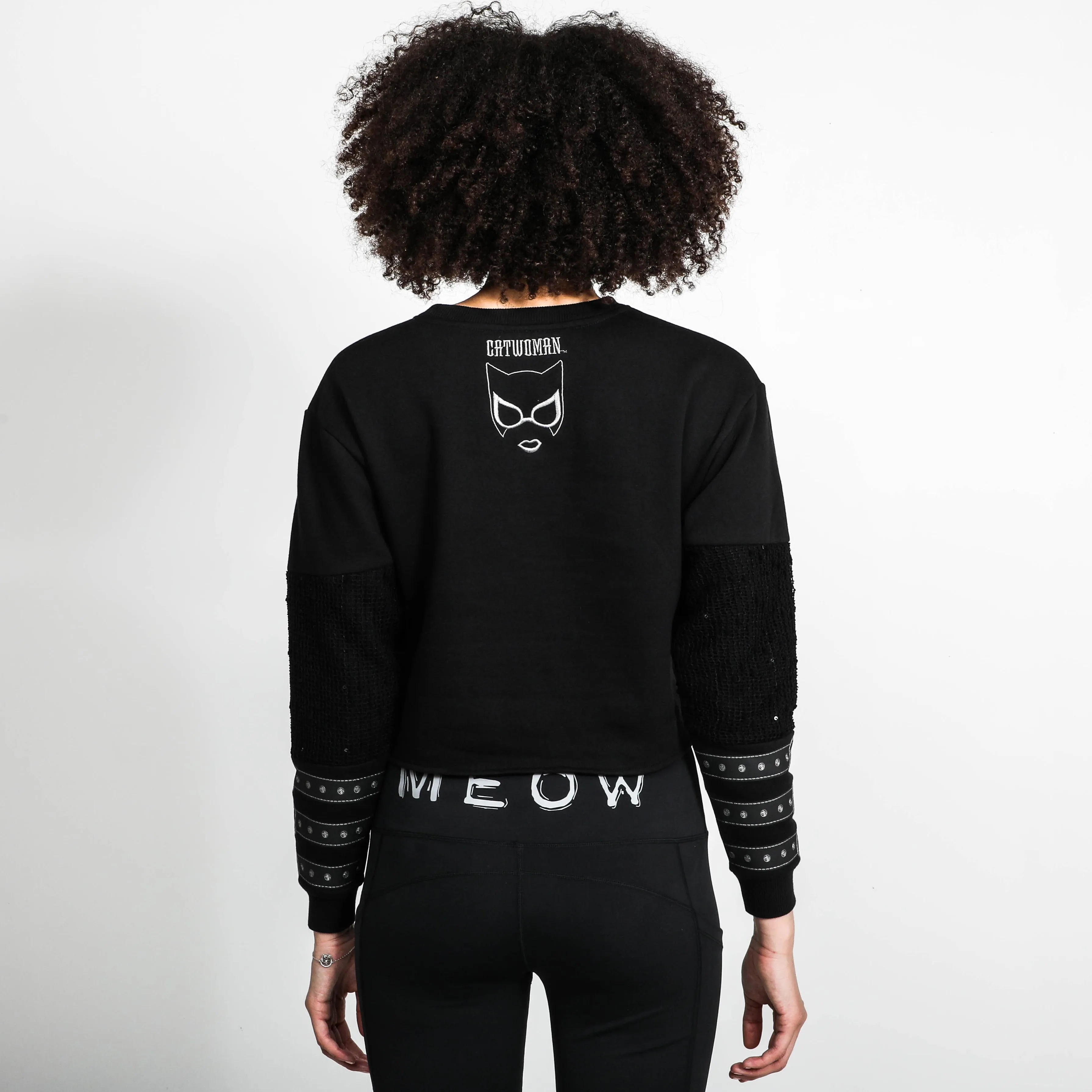 Catwoman Meow Front Tie Long Sleeve