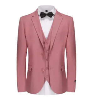 Classic Fit Performance Stretch Three-Piece Suit - Rose