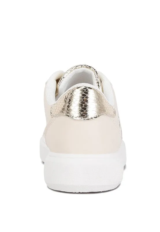 Claude Faux Leather Back Panel Detail Sneakers - online exclusive