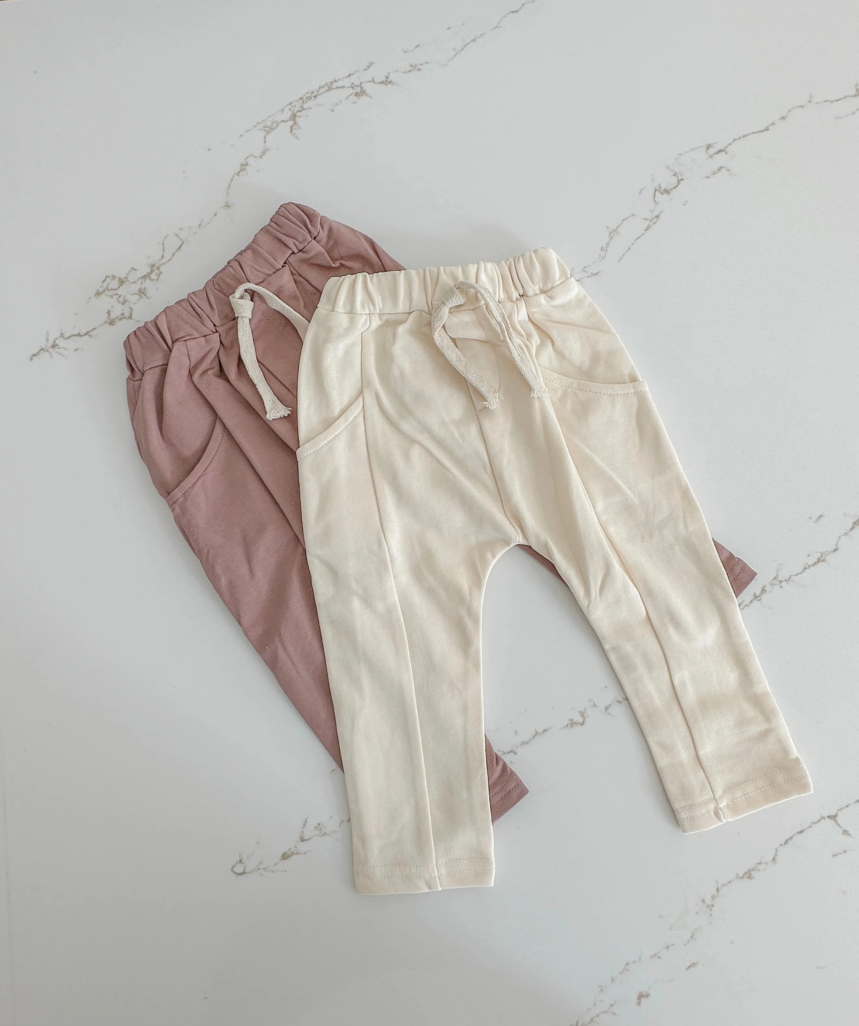 Cotton Joggers - Oat