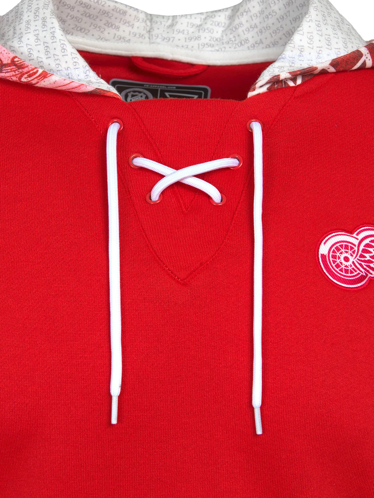 Detroit Red Wings Lace-Up Hoodie