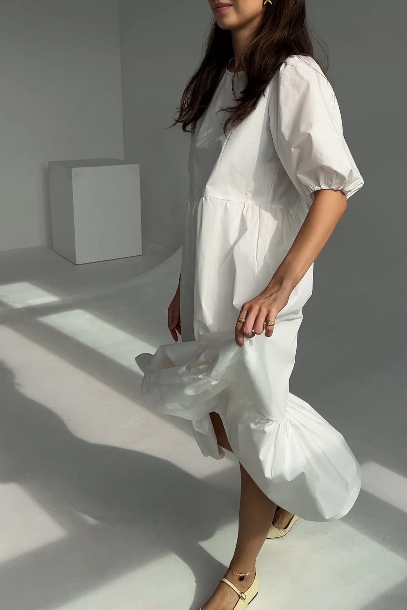 Dress in organic cotton / 03 / 22 / cream white