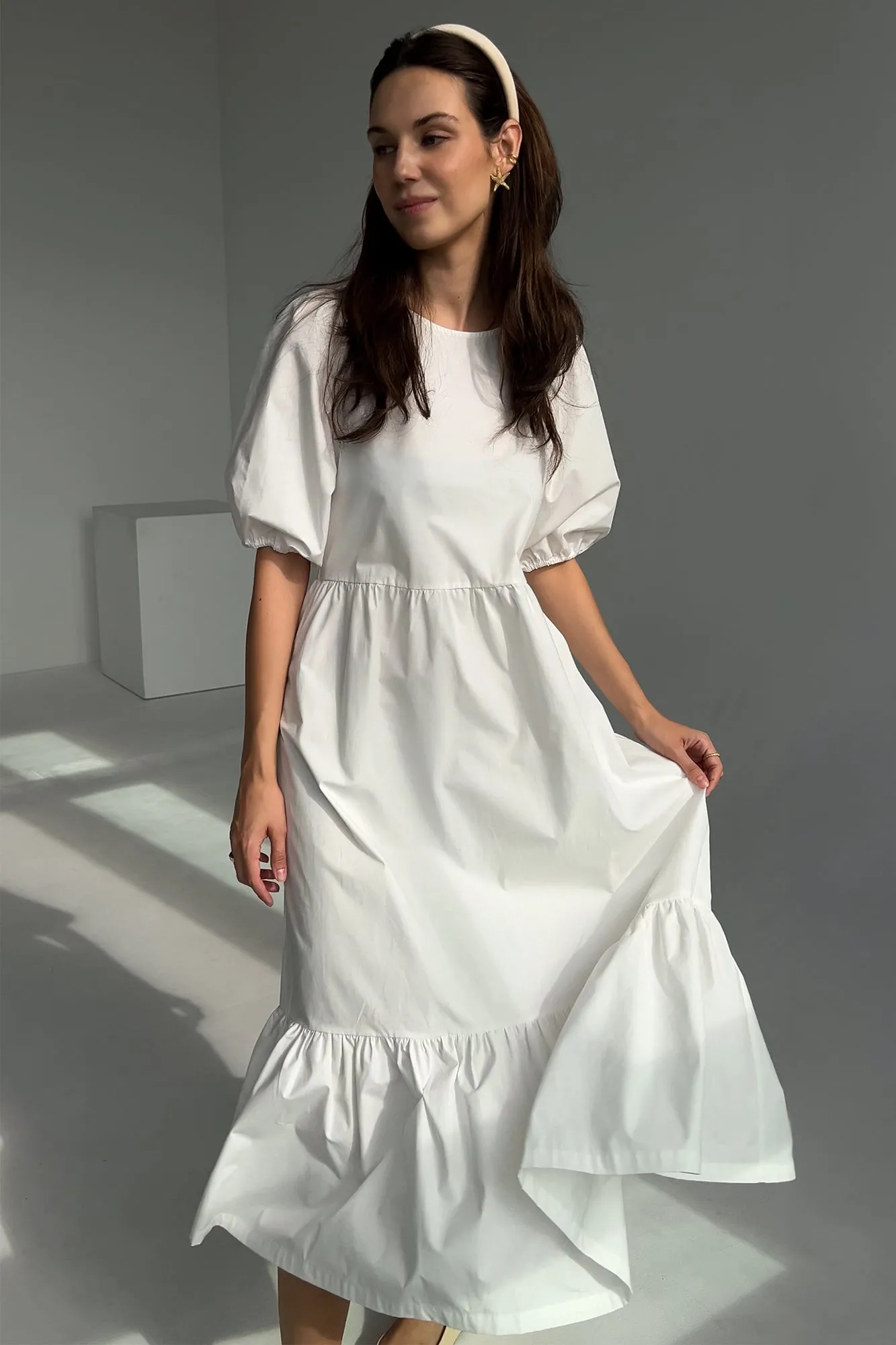 Dress in organic cotton / 03 / 22 / cream white