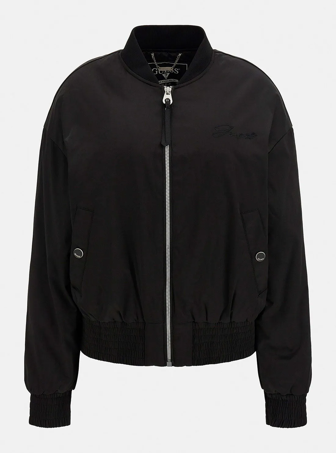 Eco Black Alexia Bomber Jacket