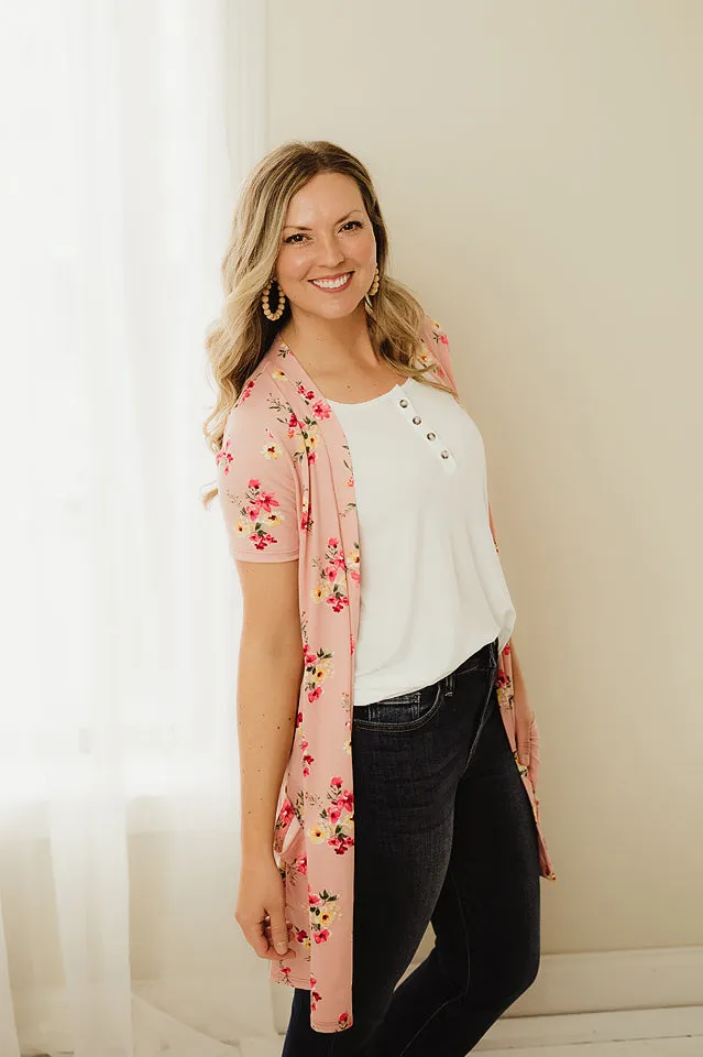 Floral Pocket Cardigan