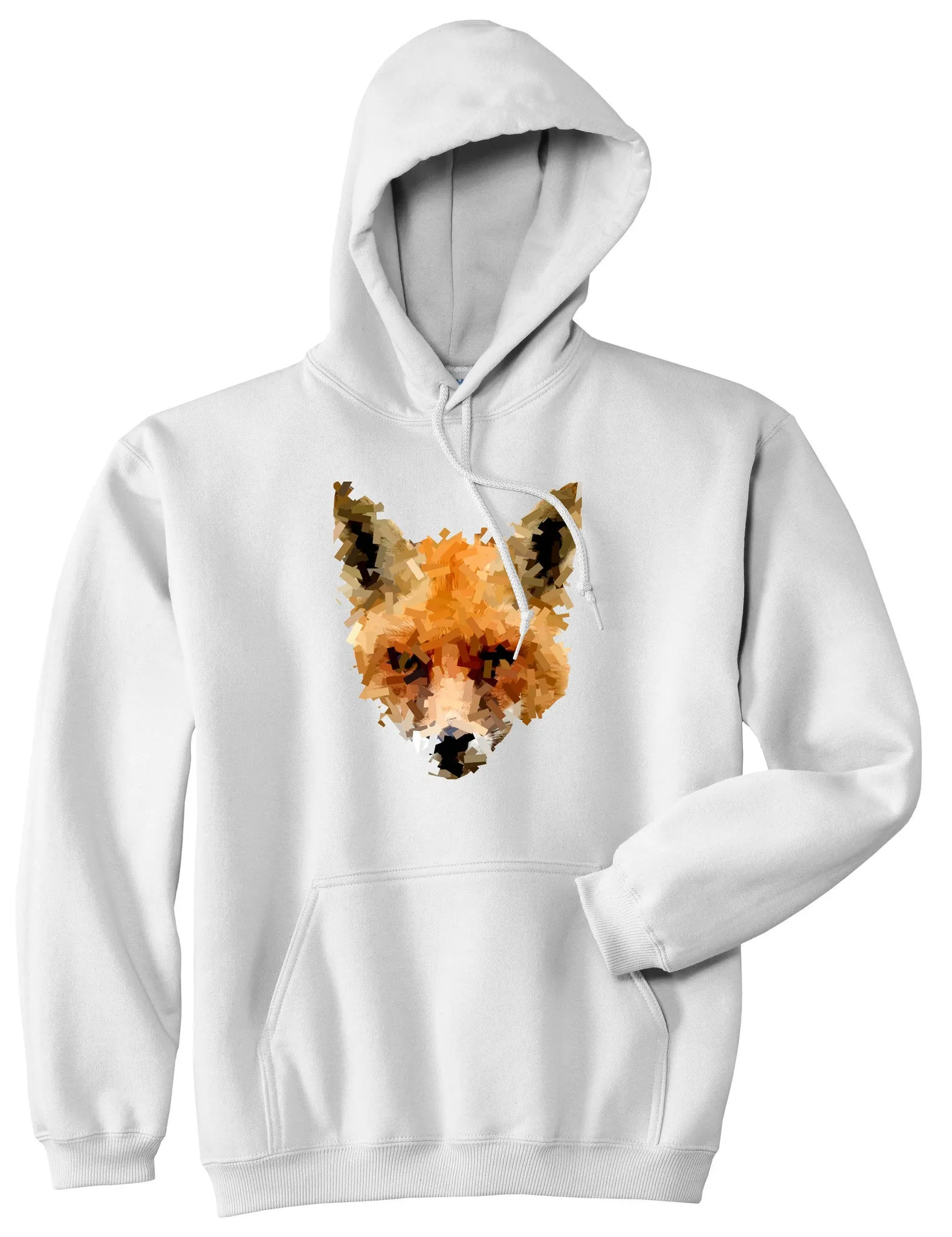 Fox Artwork Pullover Hoodie