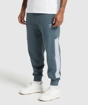 Gymshark Pique Joggers - Titanium Blue/Fresh Blue