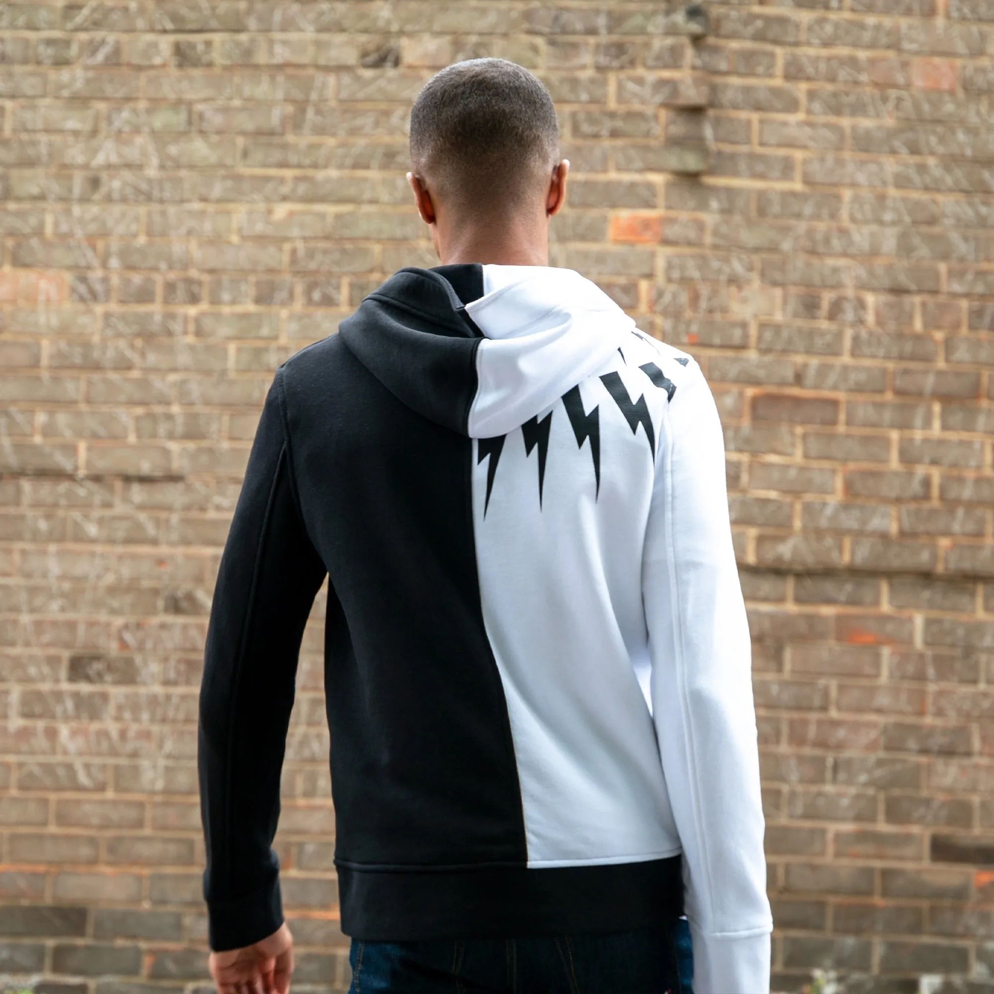 Half-Sliced Thunderbolt Hoodie