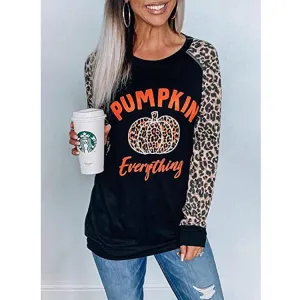 Halloween Funny Print Long Sleeve Top