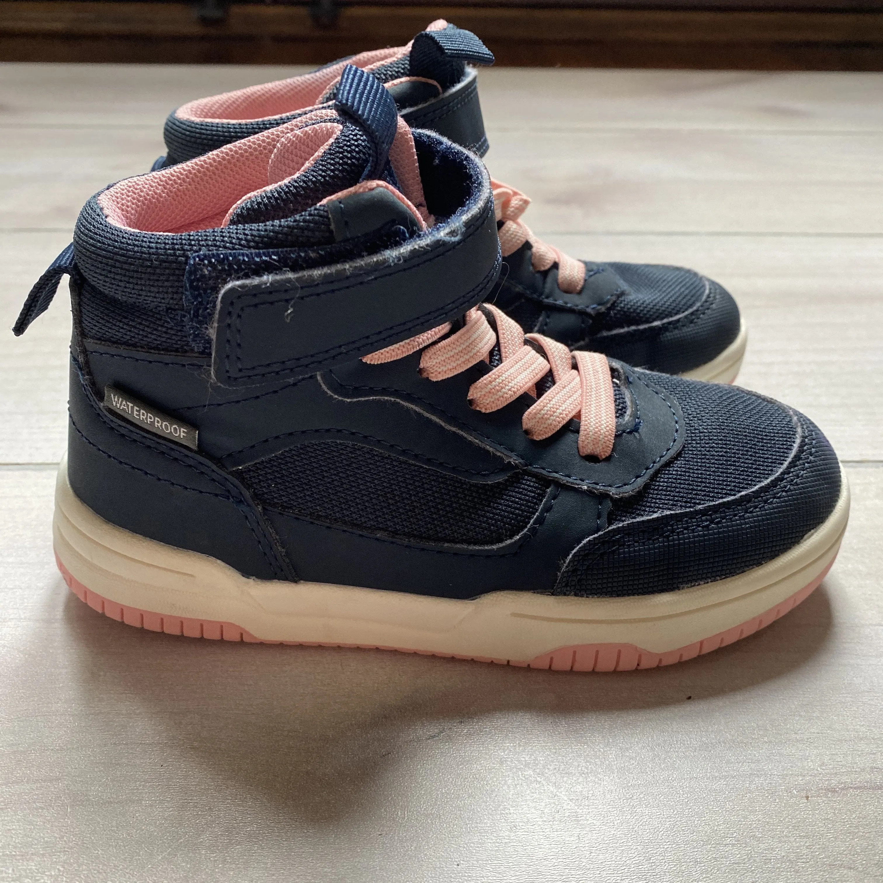 H&M Navy & Pink Sneaker Boots