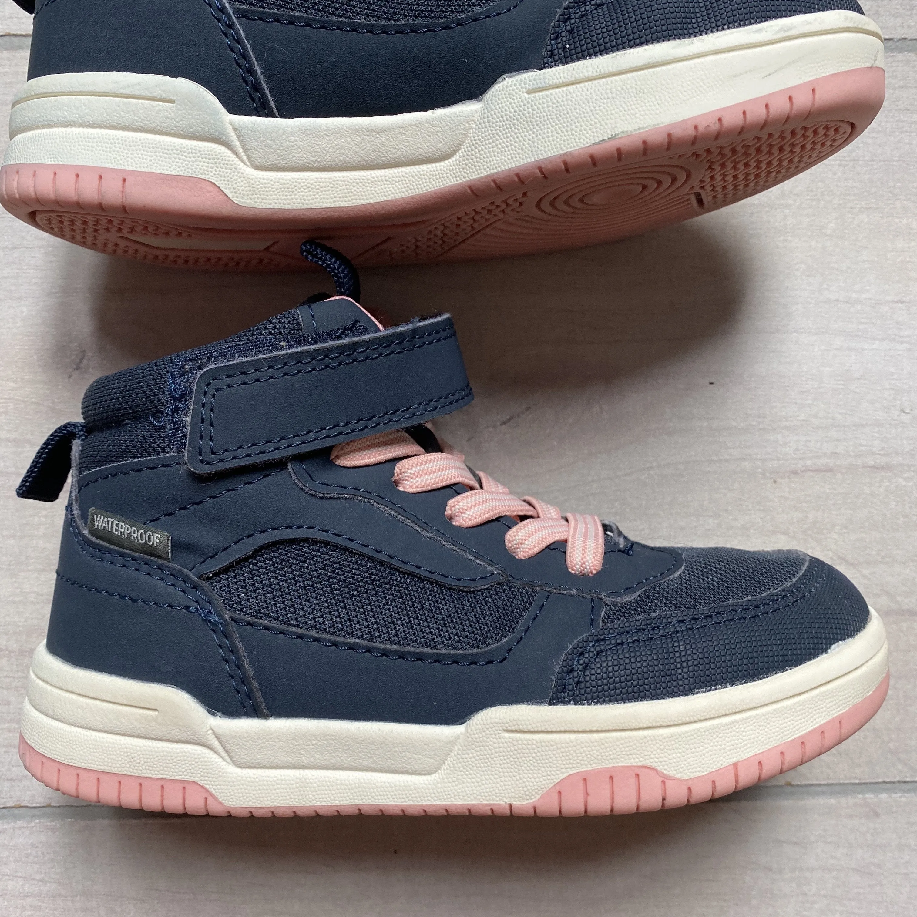 H&M Navy & Pink Sneaker Boots