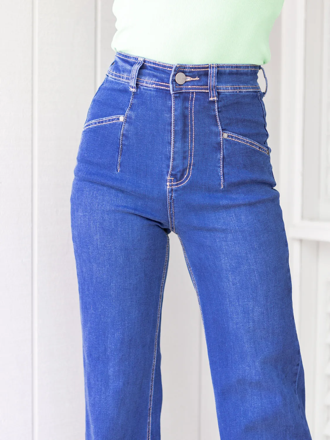 Hudson Wide Leg - Dark Denim