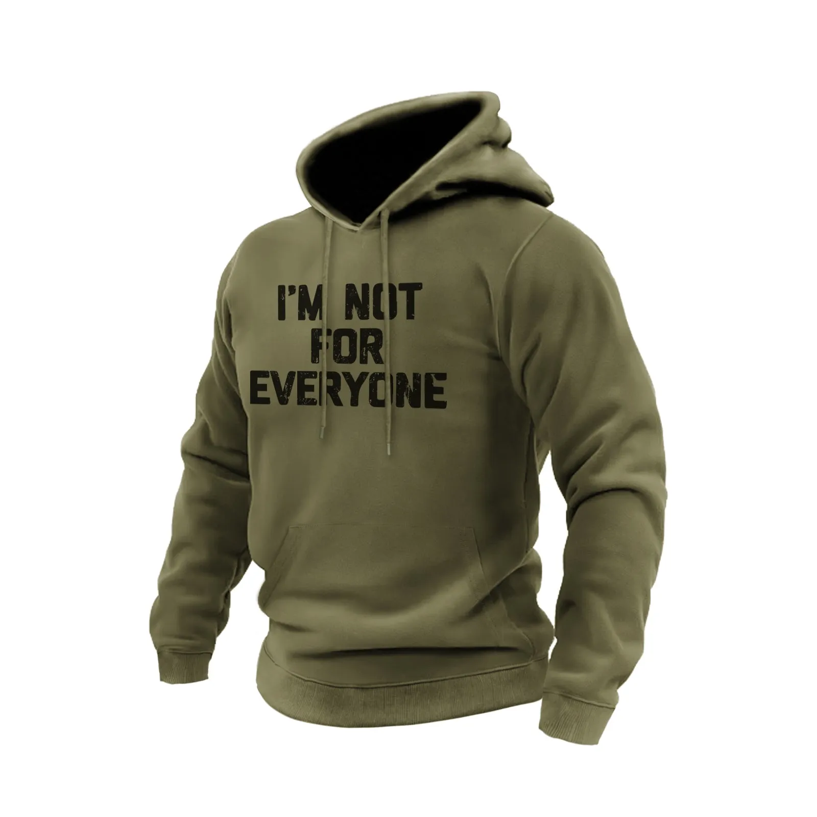 I'M NOT FOR EVERYONE COTTON GRAPHIC POCKET HOODIE