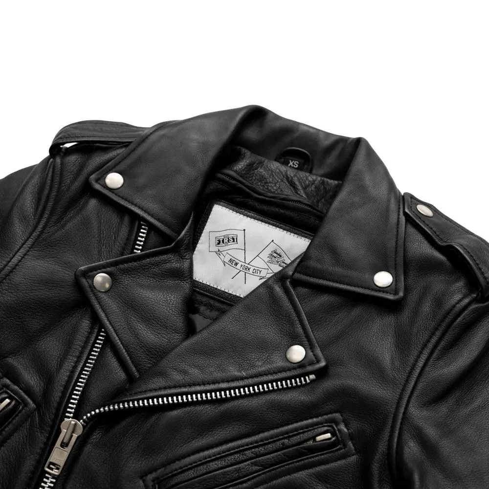 Imogen Motorcycle Leather Jacket by First MFG