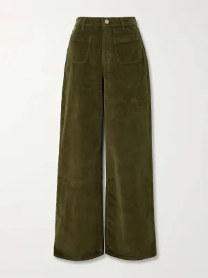 Isadora cotton-blend corduroy wide-leg pants