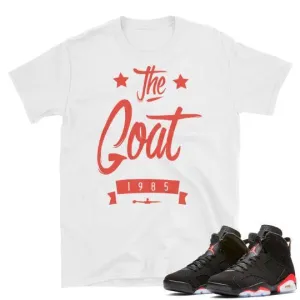 Jordan 6 Infrared sneaker tee "The Goat" (WHT)