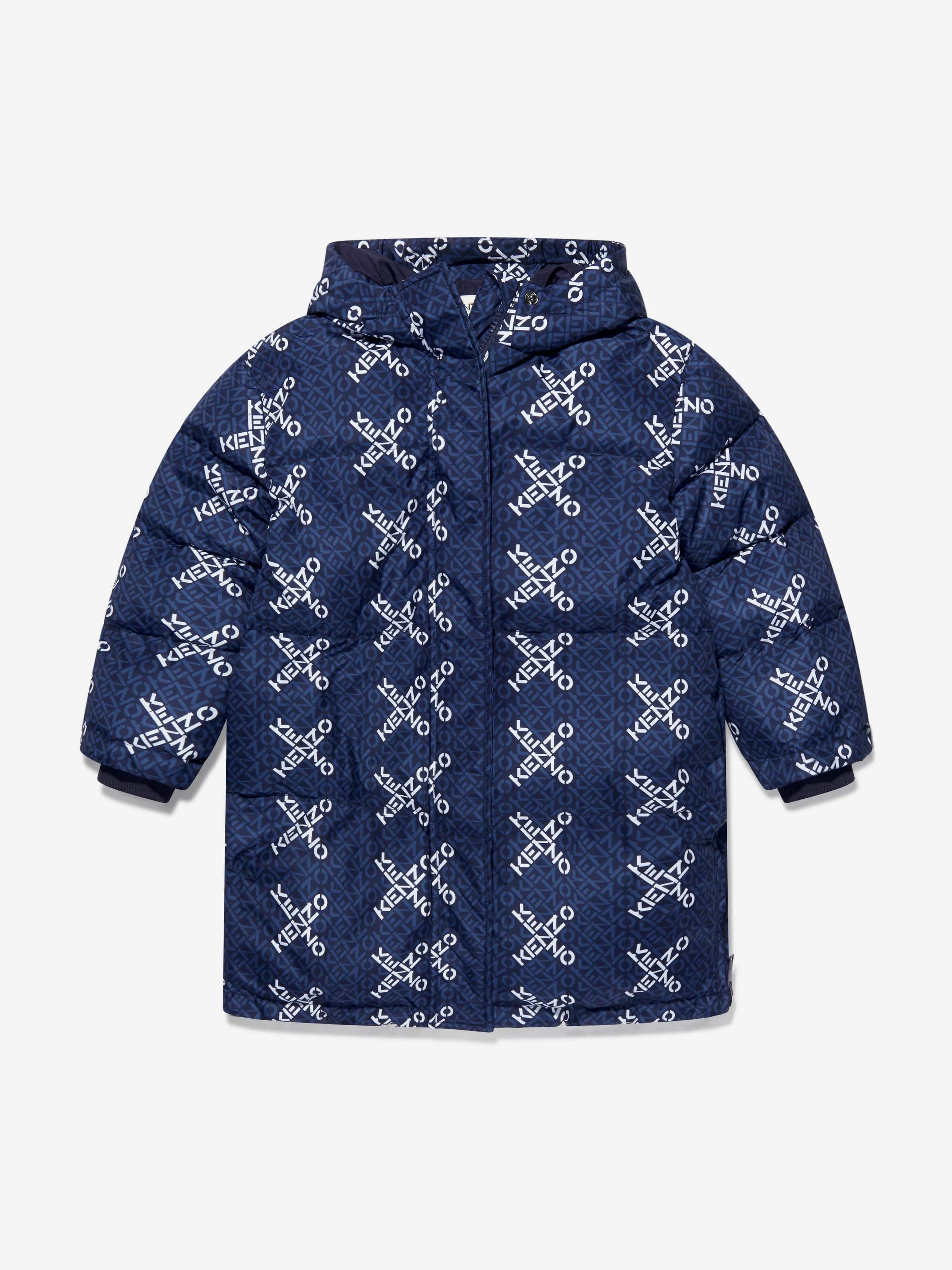 KENZO Kids Cross Logo Down Jacket