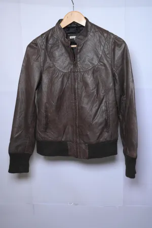 Kookai Brown Leather Jacket