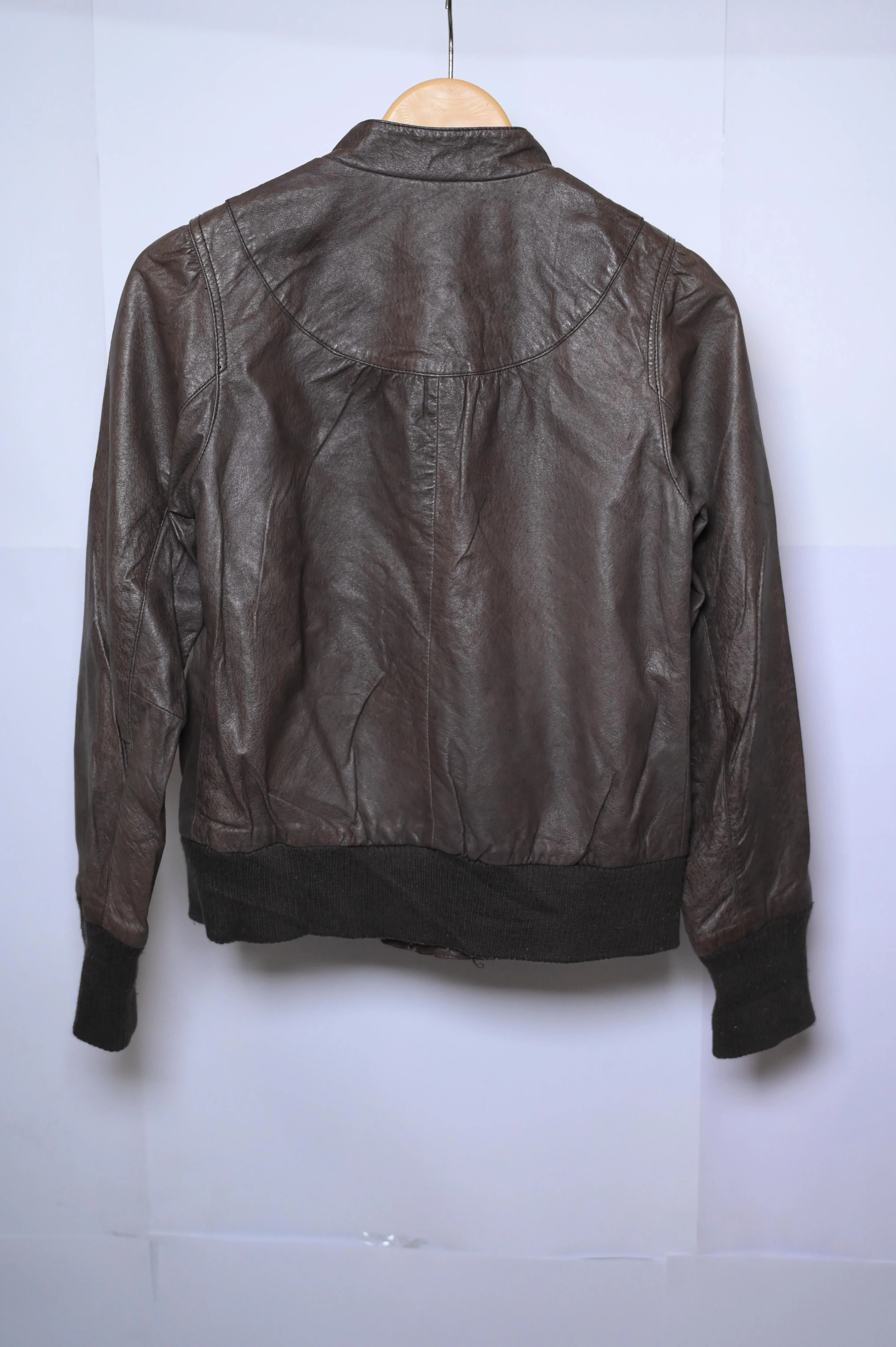 Kookai Brown Leather Jacket