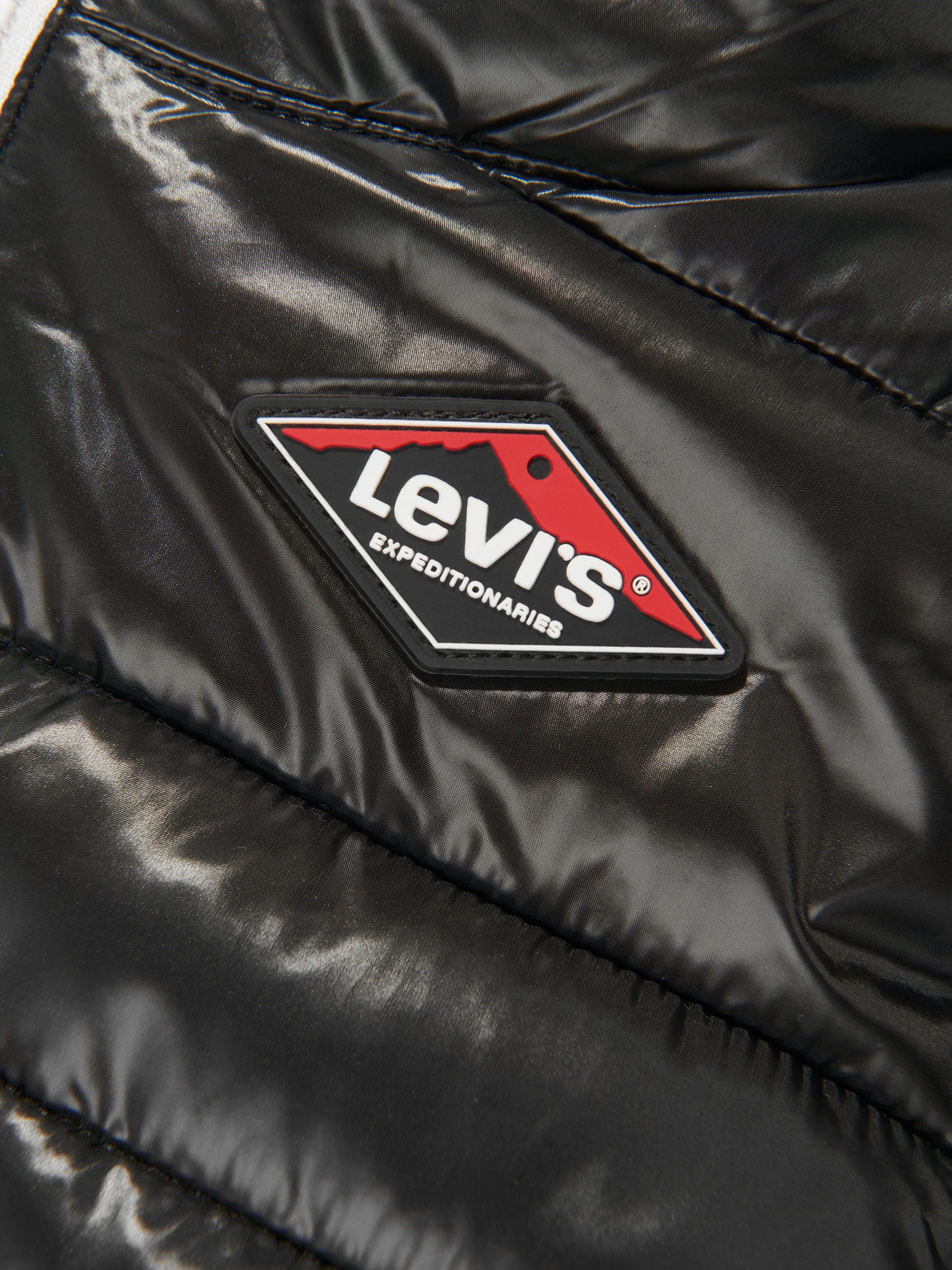 Levi's Boys Sherpa Lined Puffer Jacket in Black