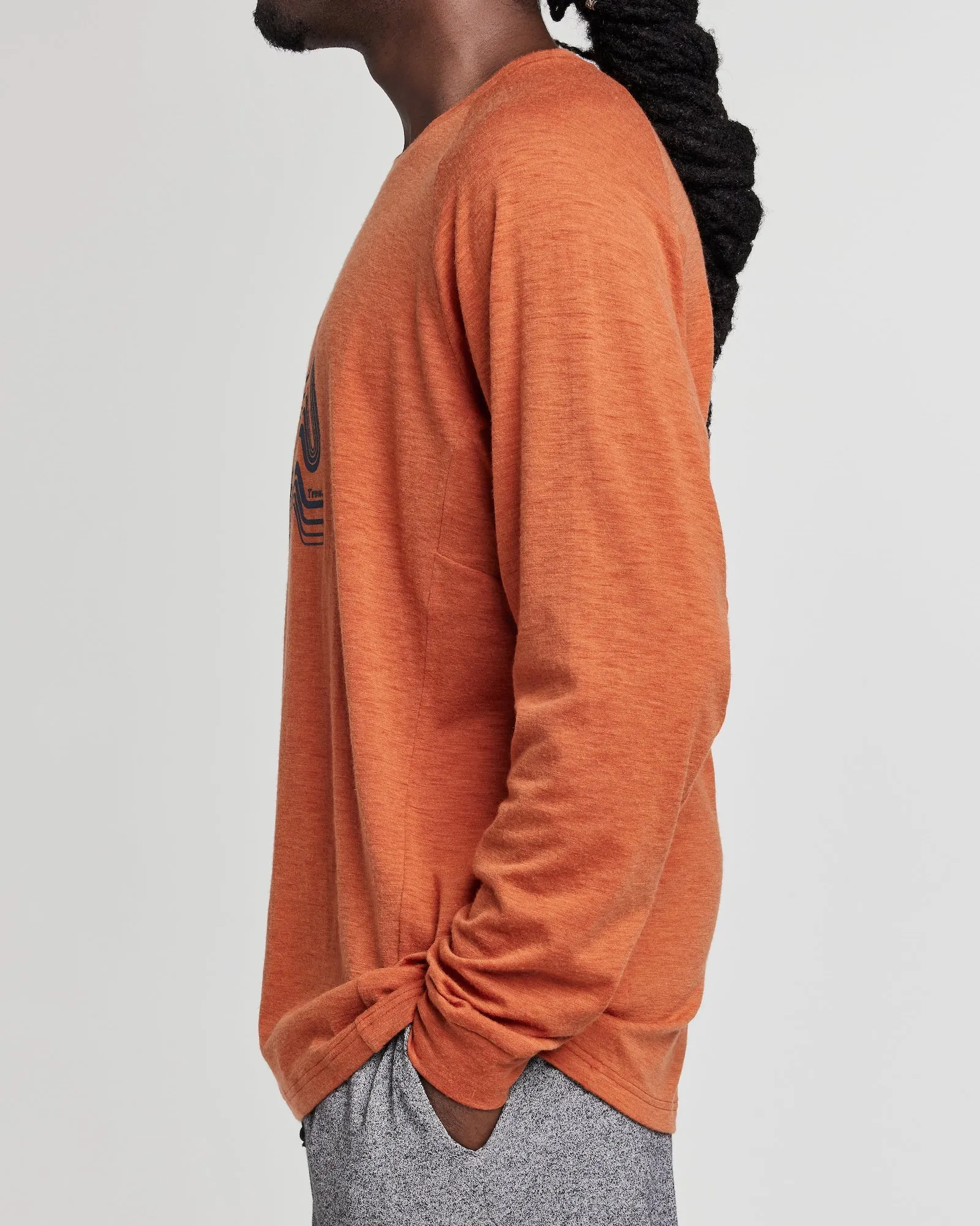 Lightweight Nuyarn Graphic Long-Sleeve Crew