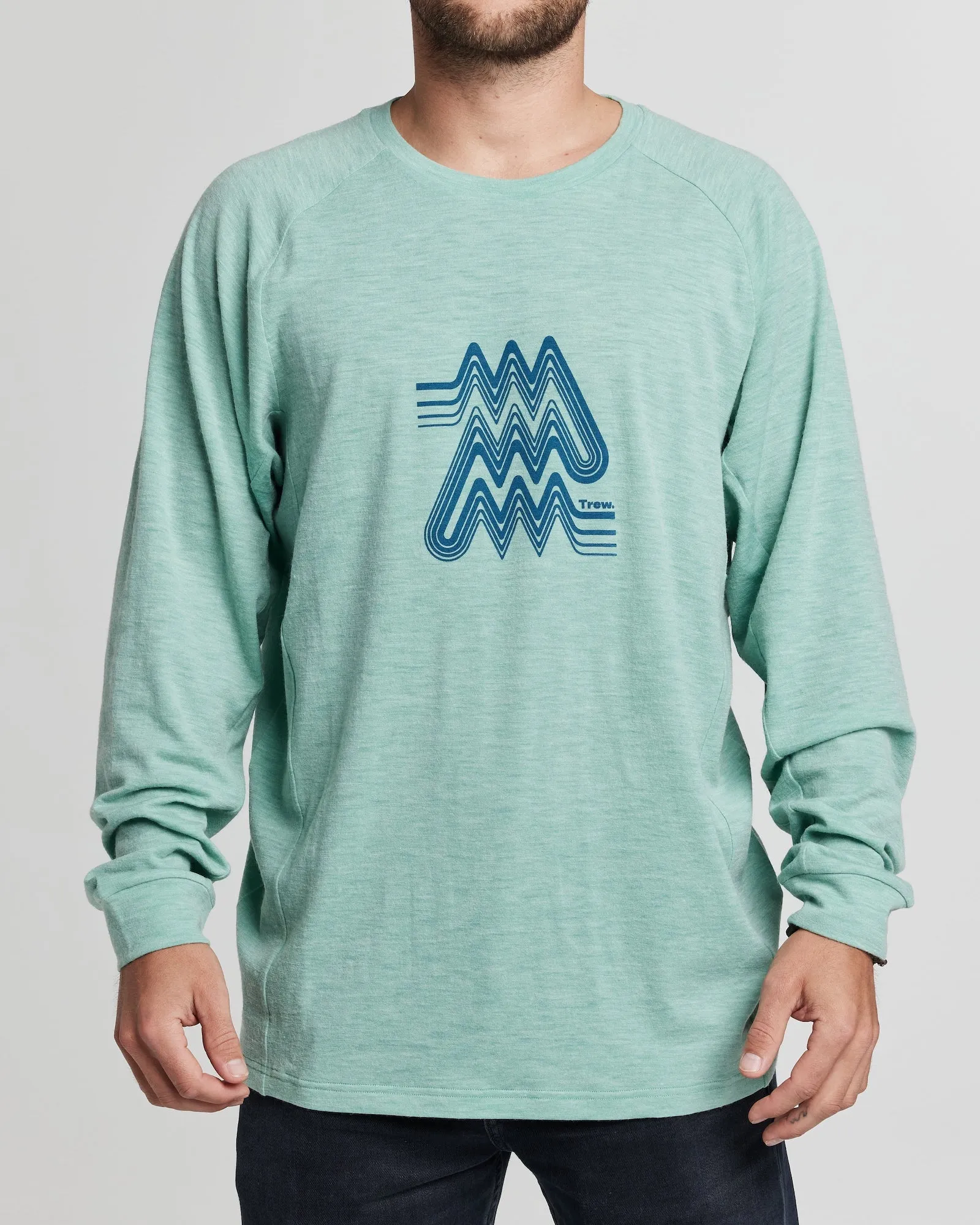 Lightweight Nuyarn Graphic Long-Sleeve Crew