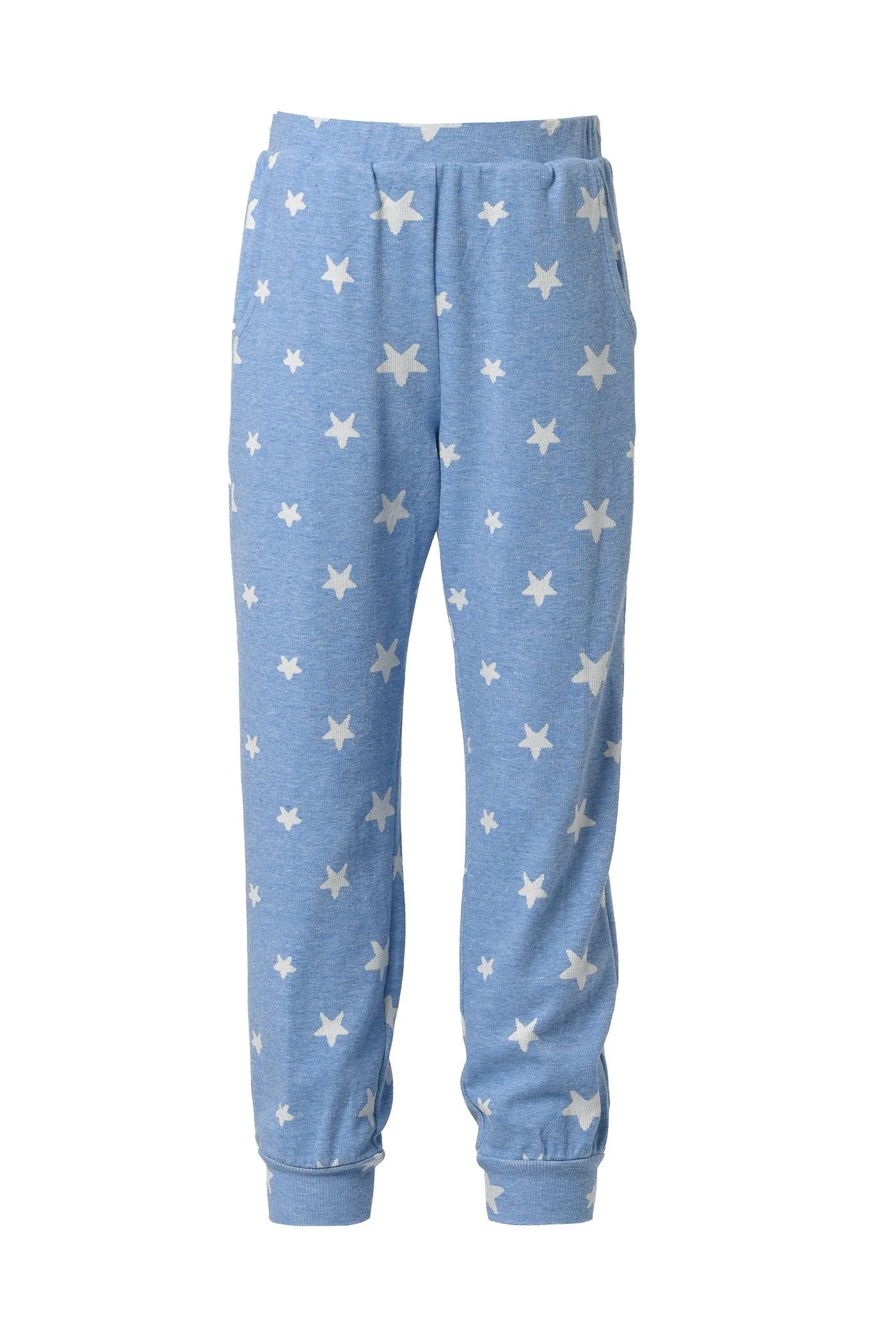 Little Girl's All Over Star Print Lounge Joggers