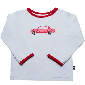 Long sleeve tee - Red Hong Kong taxi