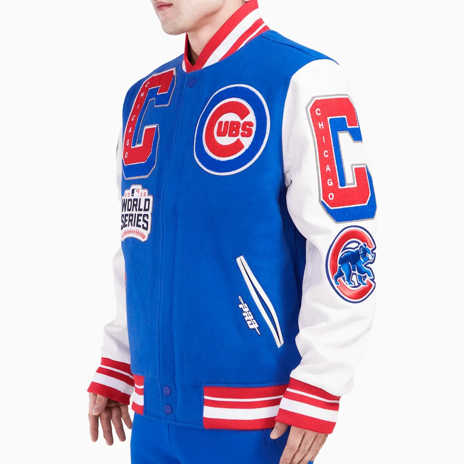 Men's Chicago Cubs MLB Mash Up Varsity Jacket