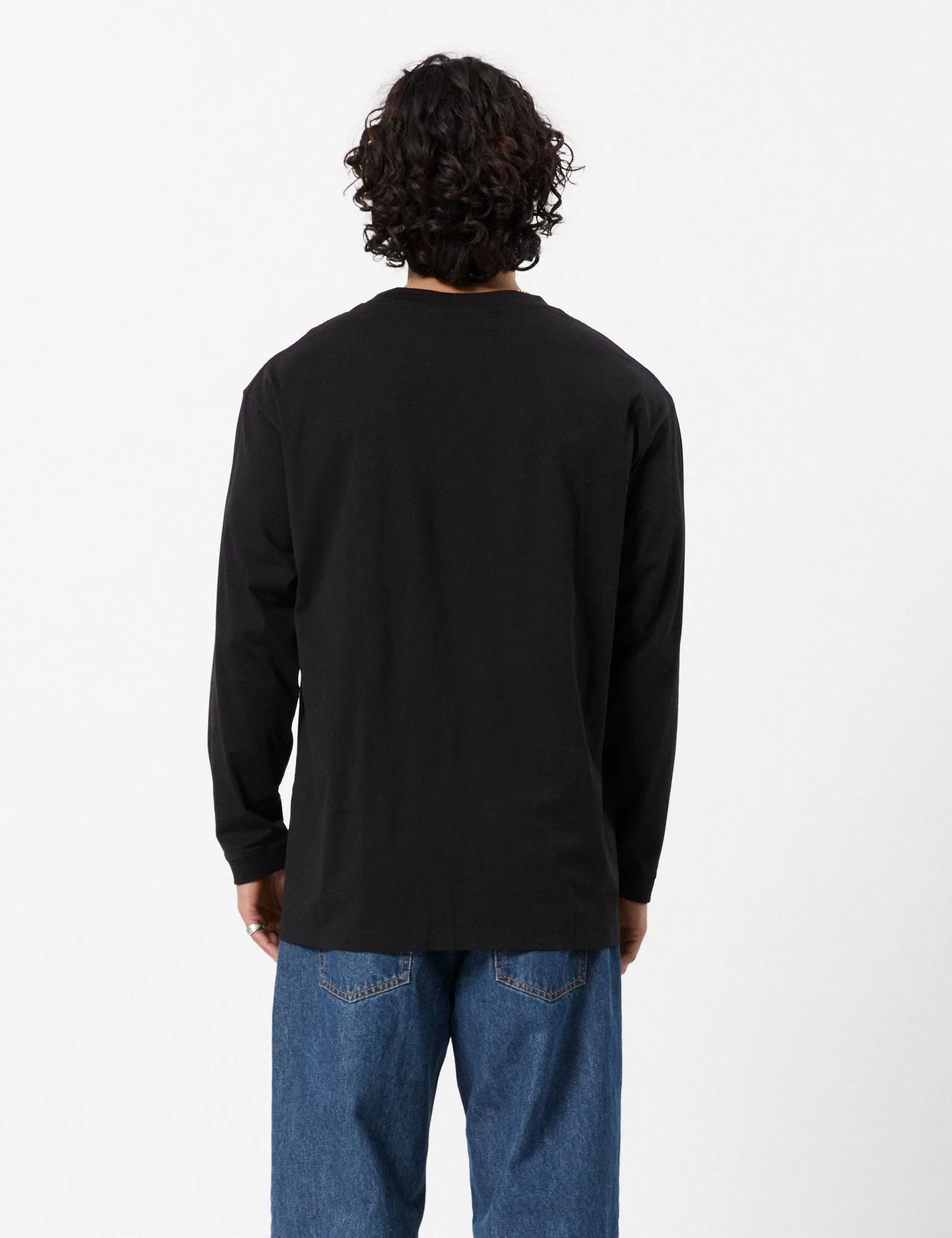 Mondo Longsleeve Patch Tee - Black