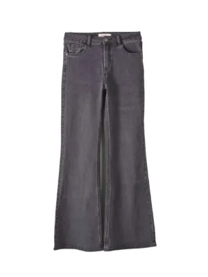 Oraije Paris Emily Mid-Waist Flare Jean in Grey