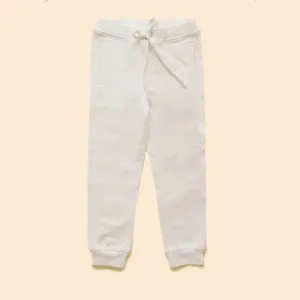 Organic Cotton Unisex Joggers- White