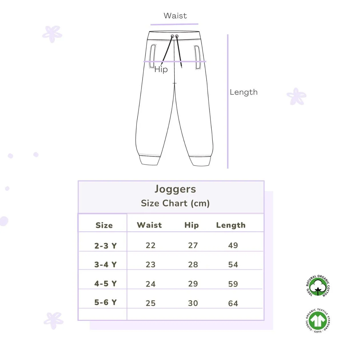 Organic Cotton Unisex Joggers- White