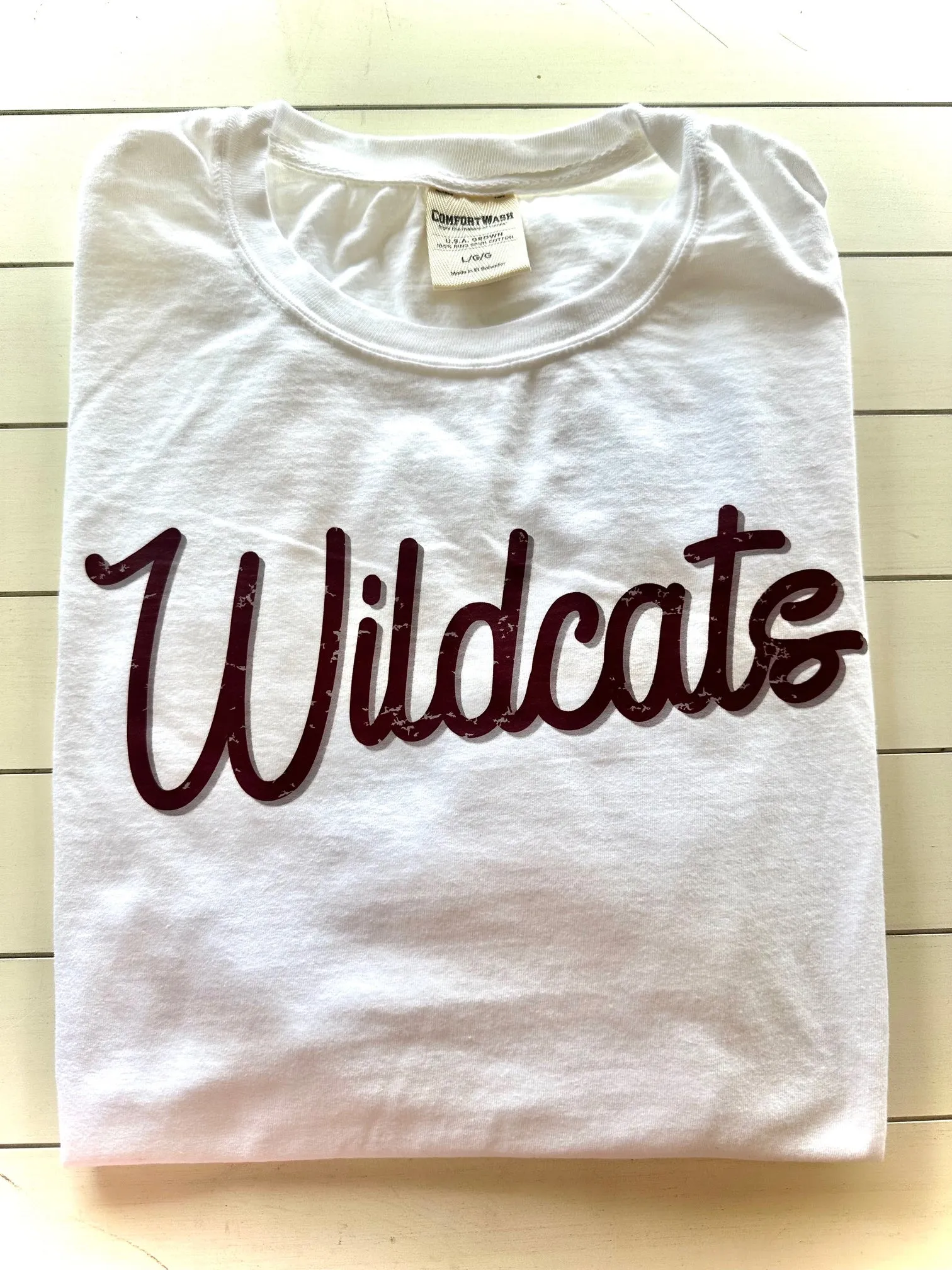 Palestine Wildcats School Script Spirit Tee